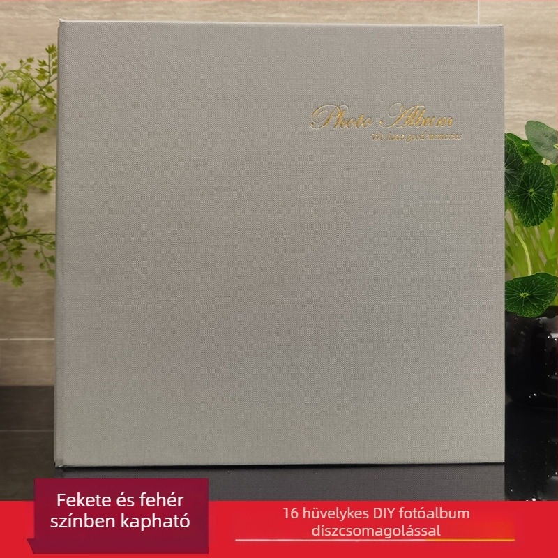 Öntapadós laminált fotóalbum, kézzel készített, romantikus pároknak, különleges papír, vasúti jegygyűjtemény, emlékalbum