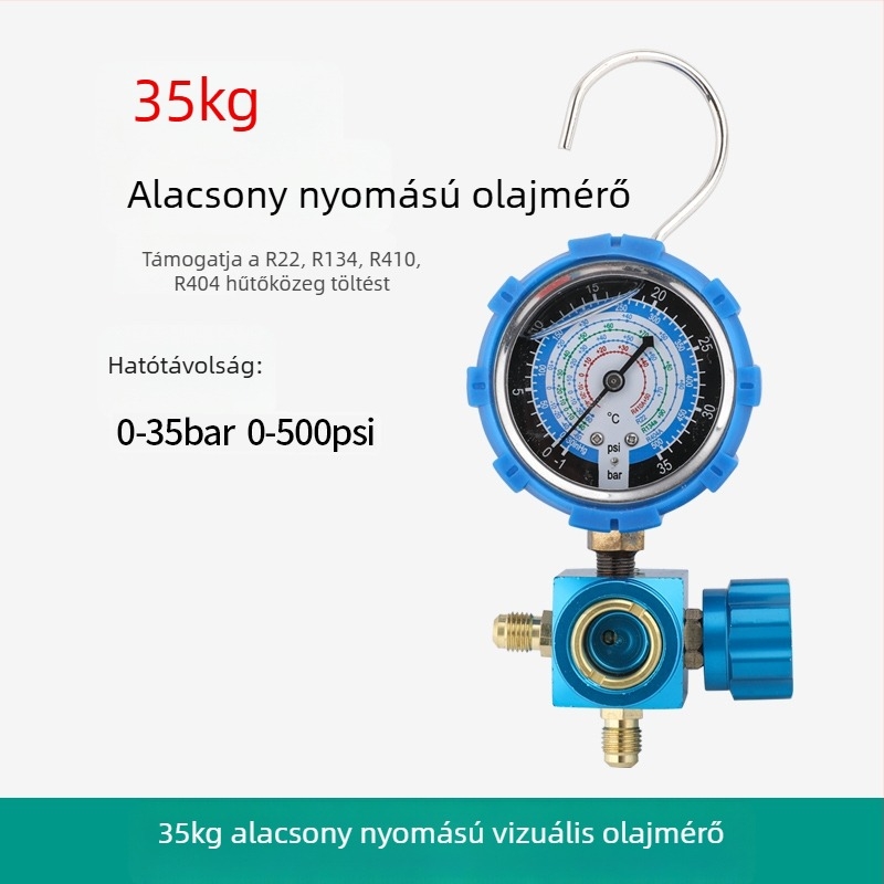 Klimatizációs szerszámkészlet diafragma nyomásmérővel háztartási és autóklíma számára