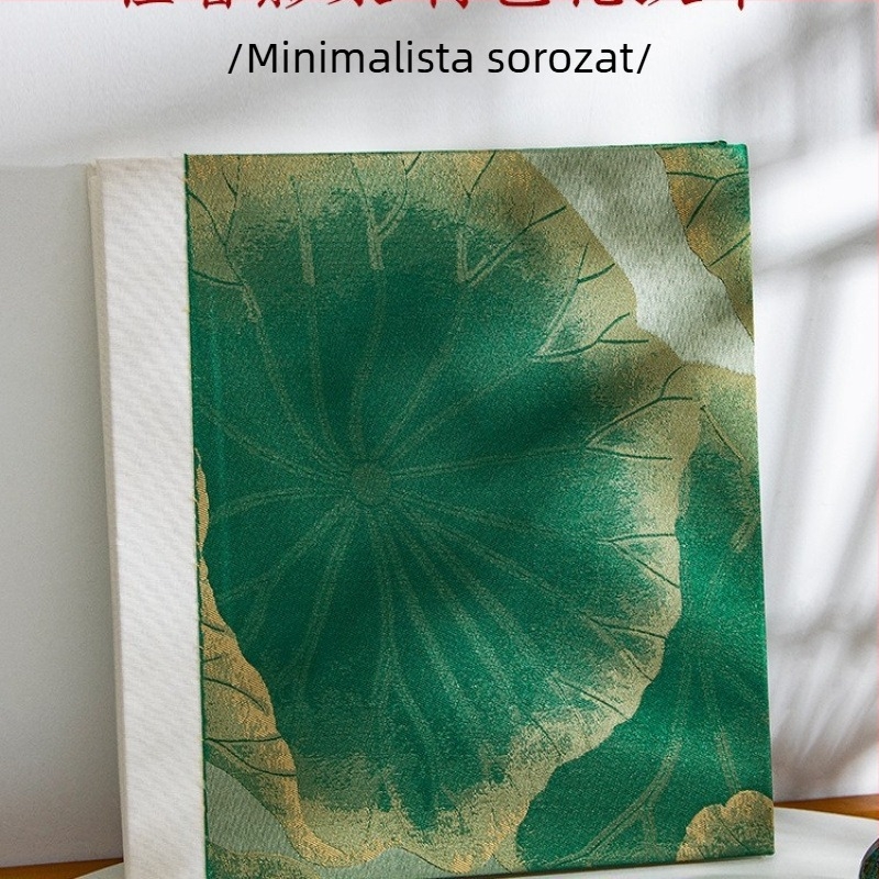 Textilhatású fotóalbum, laminált, öntapadós emlékalbum, nagy kapacitású családi fotógyűjtemény