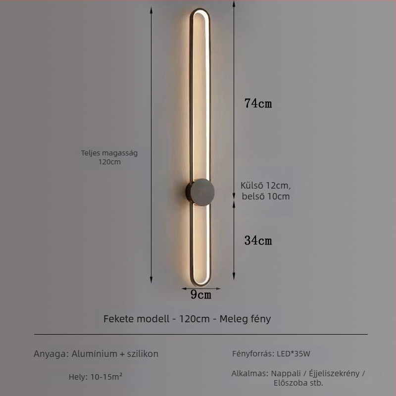Moderne minimalistikus lineáris falikar hálószobára, luxus megjelenés, rács mintás, folyosó lámpa szállodai szobákhoz