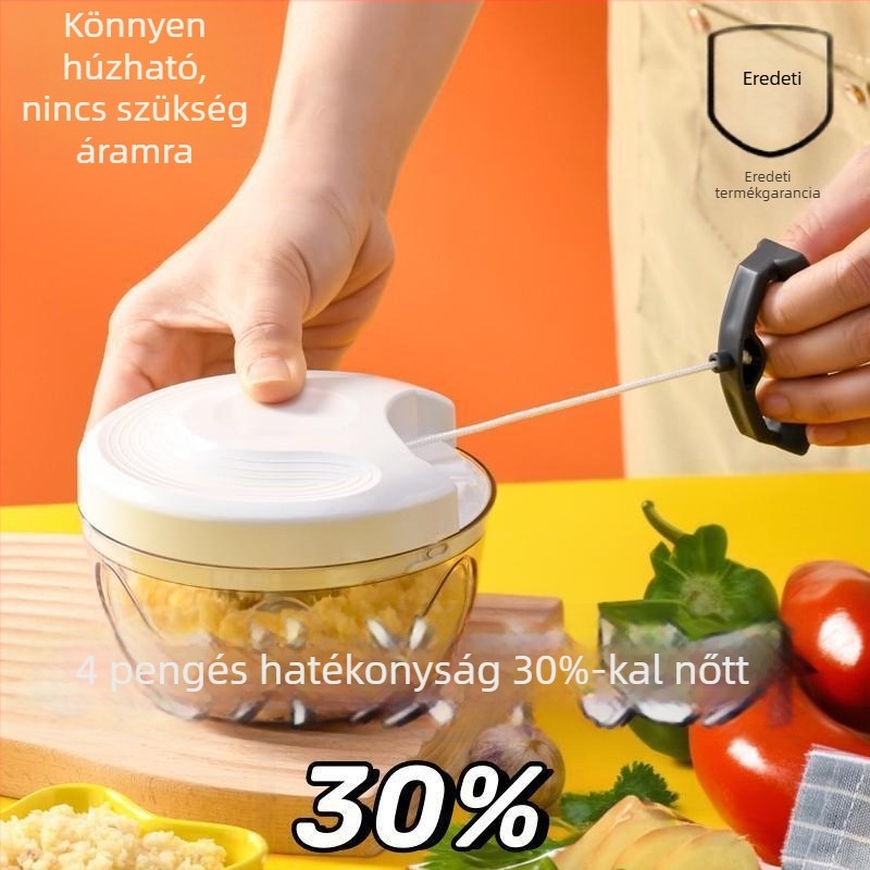 Multifunkcionális fokhagymaprés, chili őrlő, fokhagyma törő és húsdaráló, bébiételek készítő