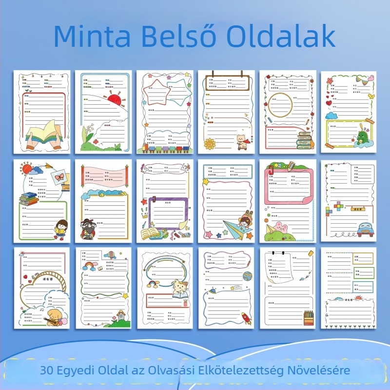 Általános iskolások olvasási nyilvántartó kártyája: kivonatok a jó szavakból és mondatokból, napló a szabadidős olvasáshoz
