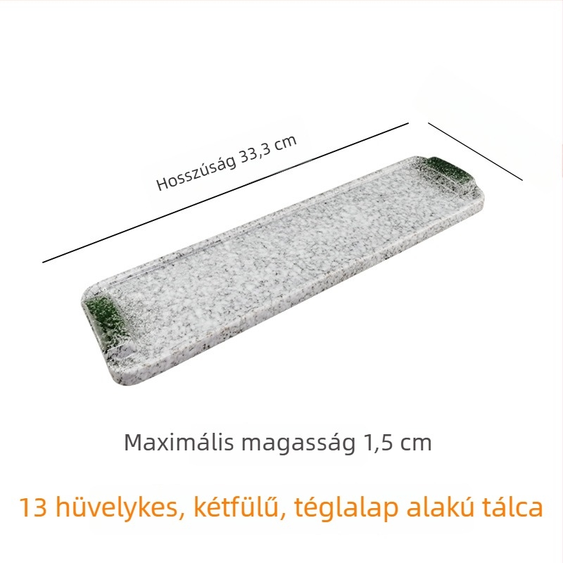 Japán stílusú kerámia lapos tál arany- és ezüst díszítéssel, kreatív sushi tál, grill tál és marhanyelv tál
