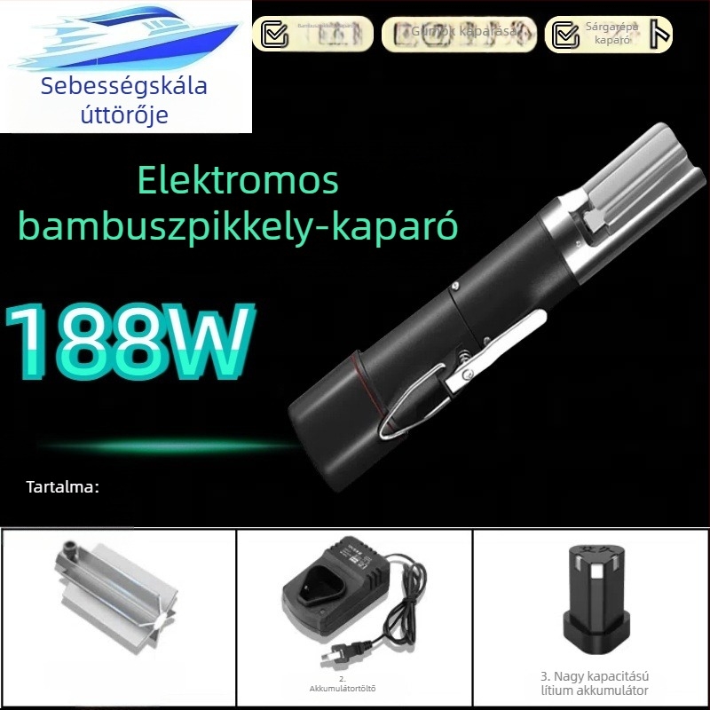 188W Fejlesztett, teljesen automata bambusz- és gyökérzöldségkaparó készülék burgonyához și taróhoz