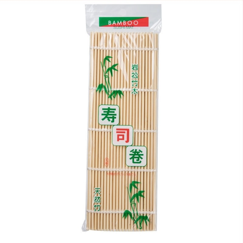 Zöld bambusz sushi matrac – japán konyhai eszköz a sushi tekeréséhez és sashimi tálalásához