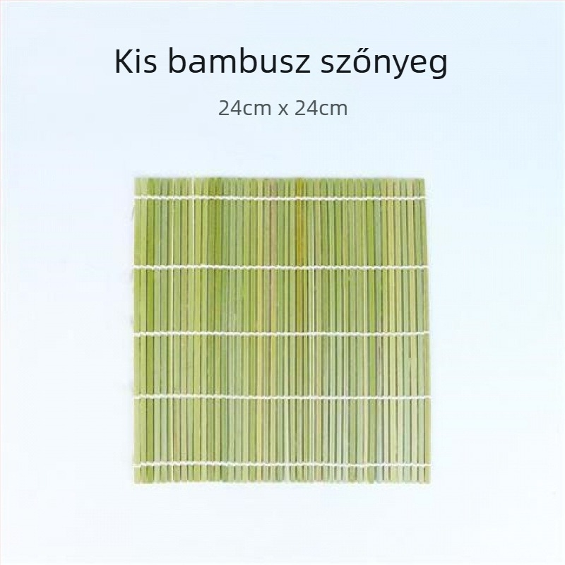 Zöld bambusz sushi matrac – japán konyhai eszköz a sushi tekeréséhez és sashimi tálalásához