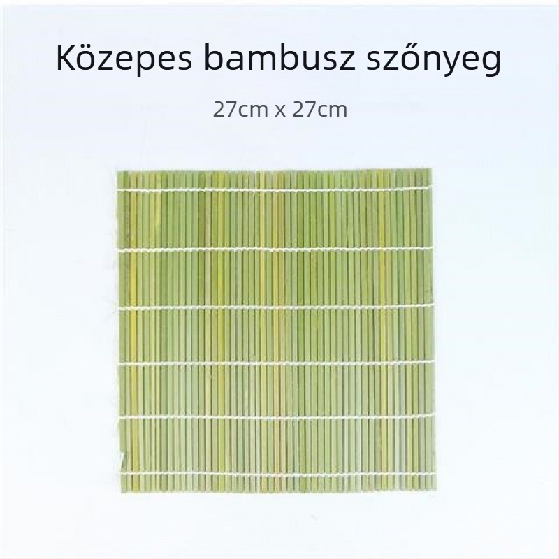 Zöld bambusz sushi matrac – japán konyhai eszköz a sushi tekeréséhez és sashimi tálalásához