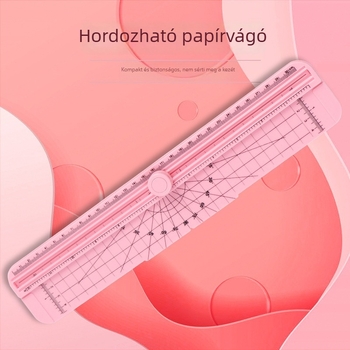 Hordozható mini A4 papírvágó, kézi működésű, gyerekbiztos pengével, otthoni használatra