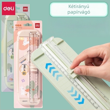 Deli TD900 Mini papírvágó – Biztonságos kézi vágóeszköz diákoknak