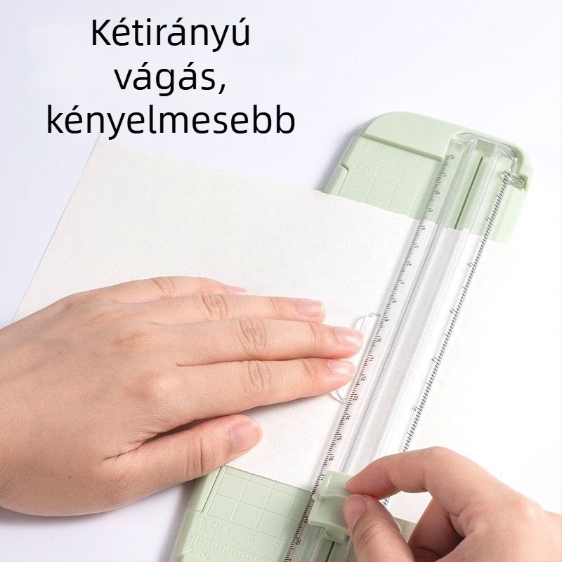 Deli TD900 Mini papírvágó – Biztonságos kézi vágóeszköz diákoknak