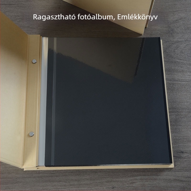 Nagy kapacitású, 5 hüvelykes ragasztós DIY fotóalbum párnak, családnak és barátoknak – emlékfotóalbum
