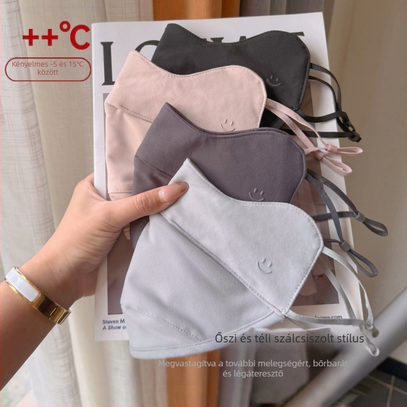 2025-ös új őszi-téli meleg pamut maszk, szélálló, légáteresztő, állítható, vastított változat, uniszex