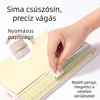 Deli mini papírvágó, hordozható fotóvágó, multifunkcionális papírvágó eszköz