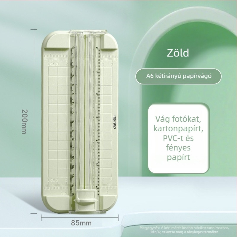 Deli mini papírvágó, hordozható fotóvágó, multifunkcionális papírvágó eszköz