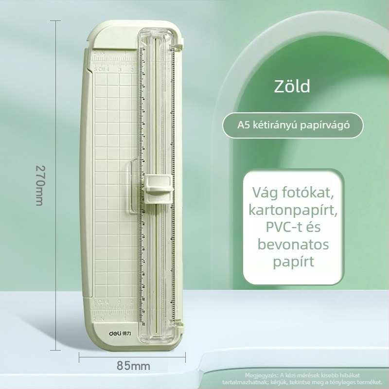 Deli mini papírvágó, hordozható fotóvágó, multifunkcionális papírvágó eszköz