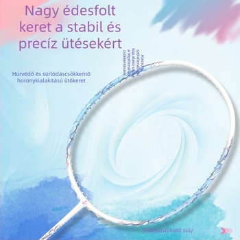 Teljes szénből készült tollasütő szett, ultra könnyű, 5U, nagy feszítés, G5 fogantyú, támadó-kiegyensúlyozott kialakítás