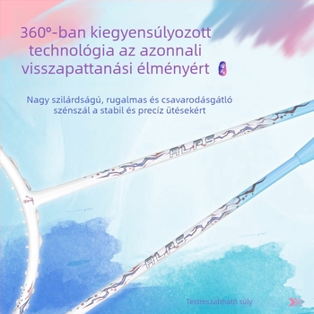 Teljes szénből készült tollasütő szett, ultra könnyű, 5U, nagy feszítés, G5 fogantyú, támadó-kiegyensúlyozott kialakítás