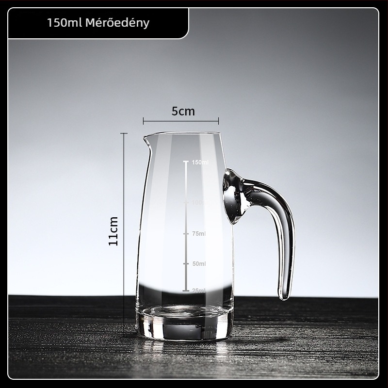 100 ml-es üveg dekantáló készlet aerátorral, otthoni használatra