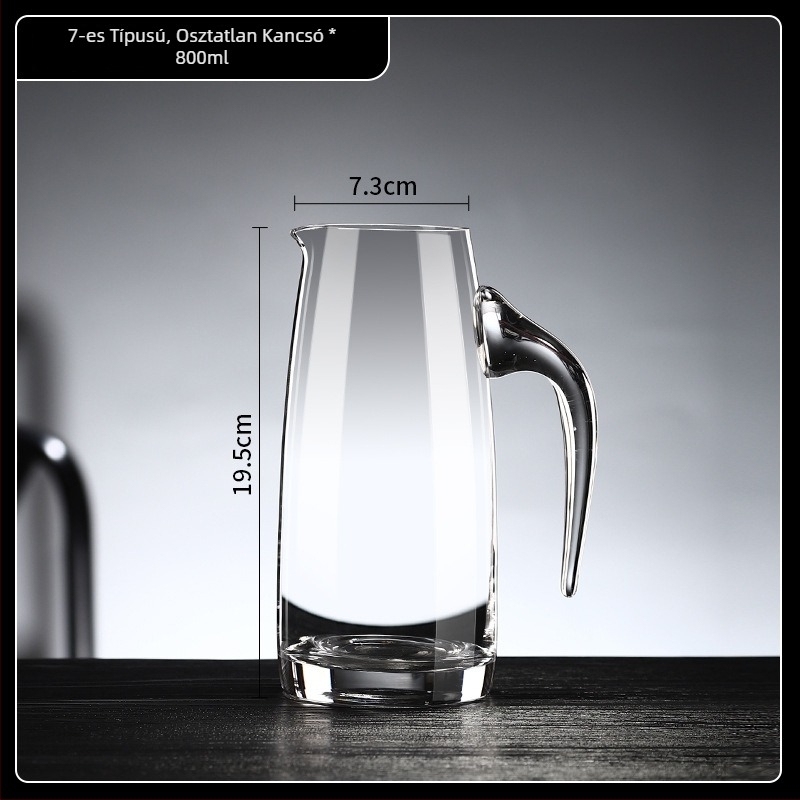 100 ml-es üveg dekantáló készlet aerátorral, otthoni használatra