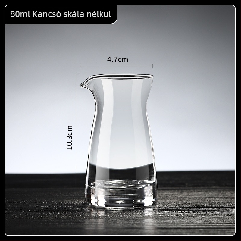 100 ml-es üveg dekantáló készlet aerátorral, otthoni használatra
