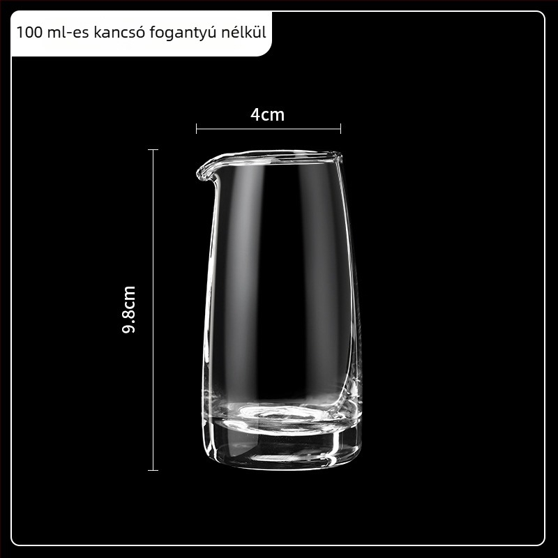 100 ml-es üveg dekantáló készlet aerátorral, otthoni használatra