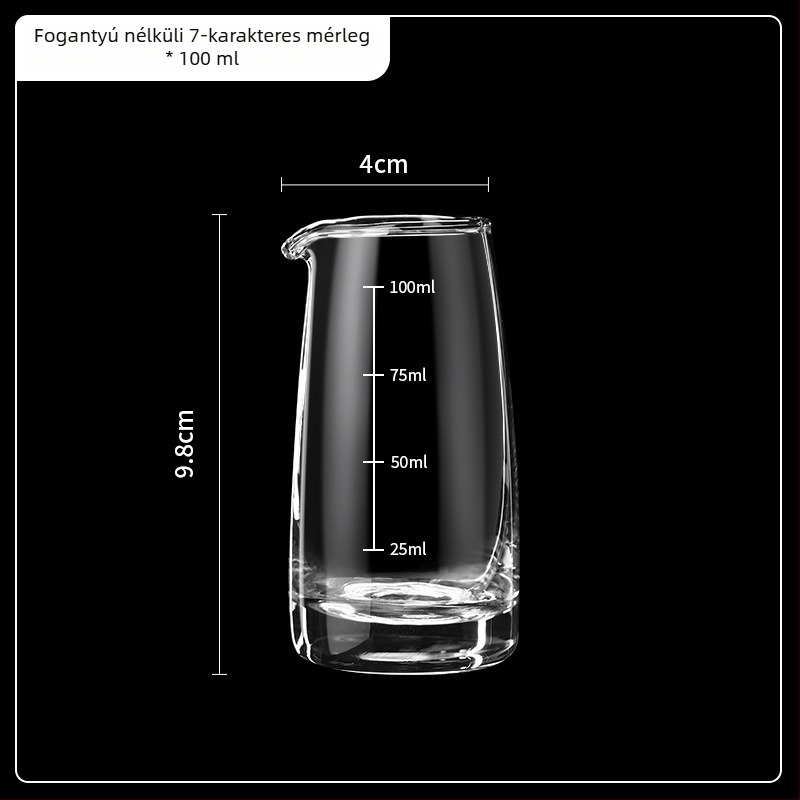 100 ml-es üveg dekantáló készlet aerátorral, otthoni használatra
