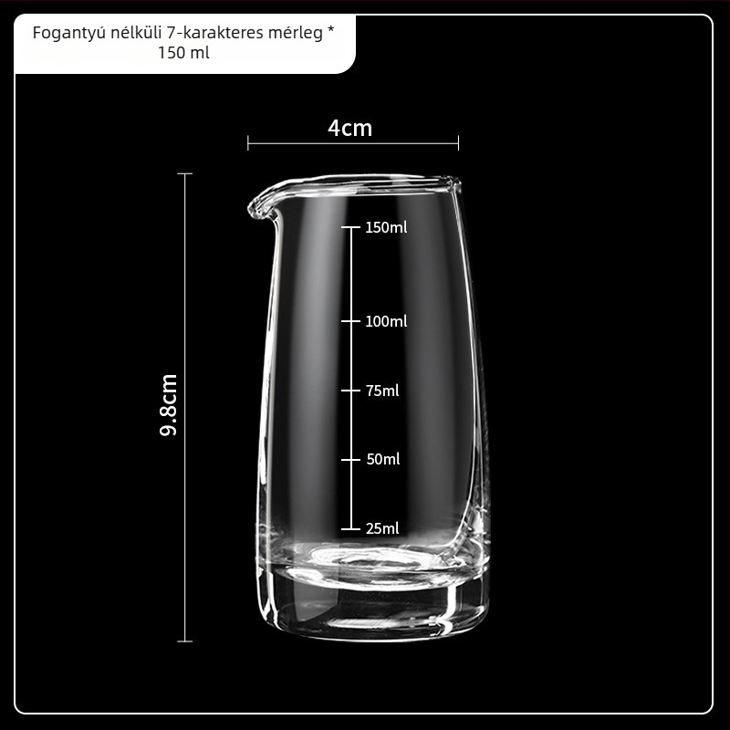 100 ml-es üveg dekantáló készlet aerátorral, otthoni használatra