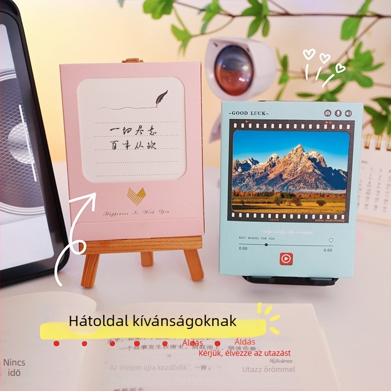 Új kreatív Anyák napjára készült audió üdvözlőlap 3D gramofon dizájnnal