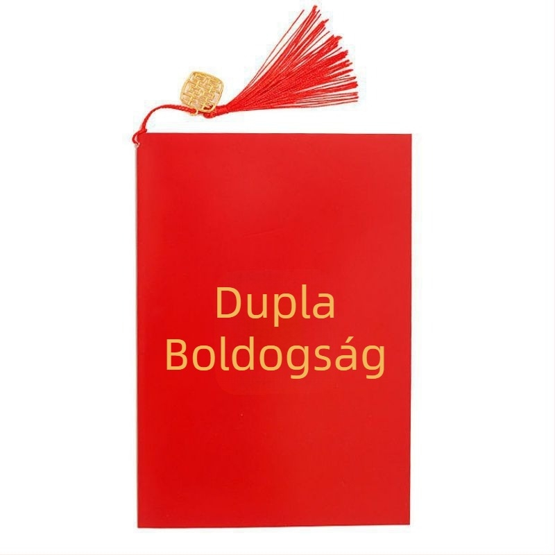 Piros esküvői beszédkártyák: eskü, házigazda, szülők és tanúk, tintás stílus