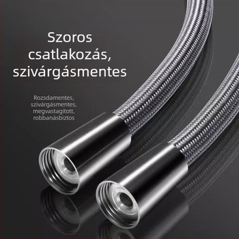Nylon hálós zuhanycső, magas hőmérséklet-ellenálló, robbanásbiztos, univerzális 1/2 hüvelykes csatlakozás, forró és hideg vízhez