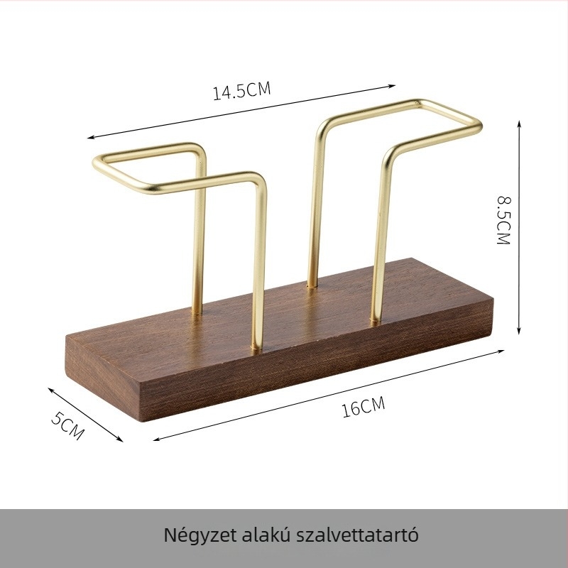 Szilárd faból készült függőleges papírzsebkendő tartó, modern fényűző dizájn szállodák, éttermek és kávézók számára