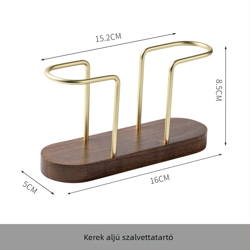 Szilárd faból készült függőleges papírzsebkendő tartó, modern fényűző dizájn szállodák, éttermek és kávézók számára