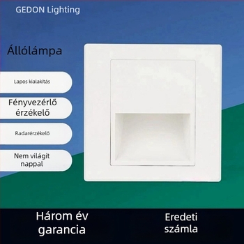 Radar szenzoros LED lépcsőfok világítás, 86-os típusú alaplámpa folyosóra és bejárathoz