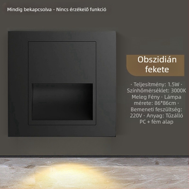 Radar szenzoros LED lépcsőfok világítás, 86-os típusú alaplámpa folyosóra és bejárathoz