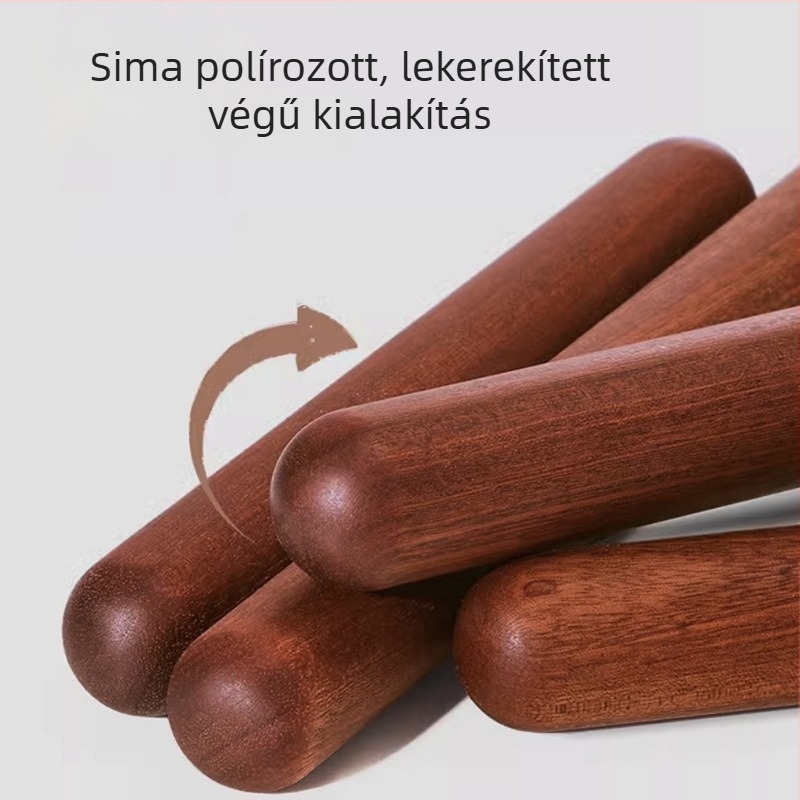 Otthoni hordozható ébenfa nyújtófa, nem tapadó felülettel, vörös szantálfa, nagy méret, egyedi logóval