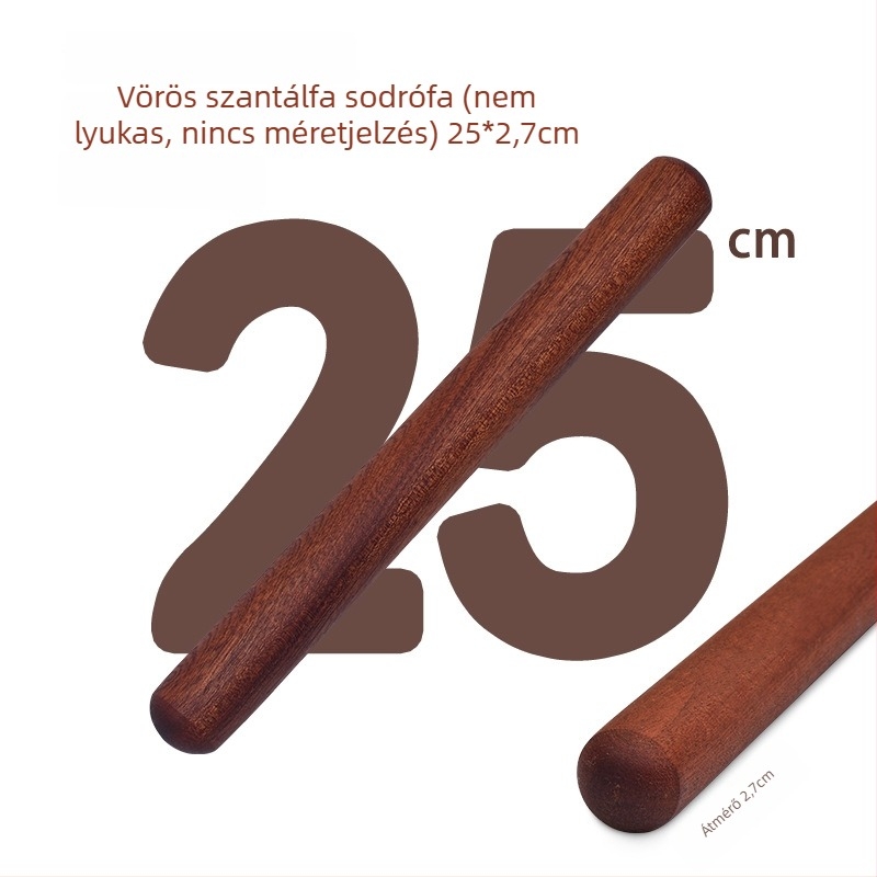Otthoni hordozható ébenfa nyújtófa, nem tapadó felülettel, vörös szantálfa, nagy méret, egyedi logóval