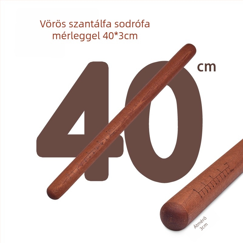 Otthoni hordozható ébenfa nyújtófa, nem tapadó felülettel, vörös szantálfa, nagy méret, egyedi logóval