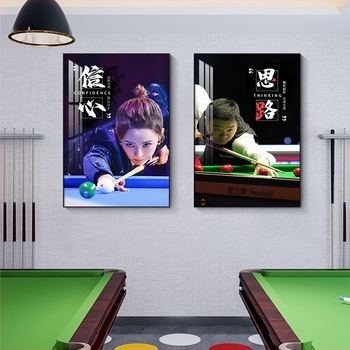 Pan Xiaoting – biliárdterem dekoratív poszter, falikép és függő falikép