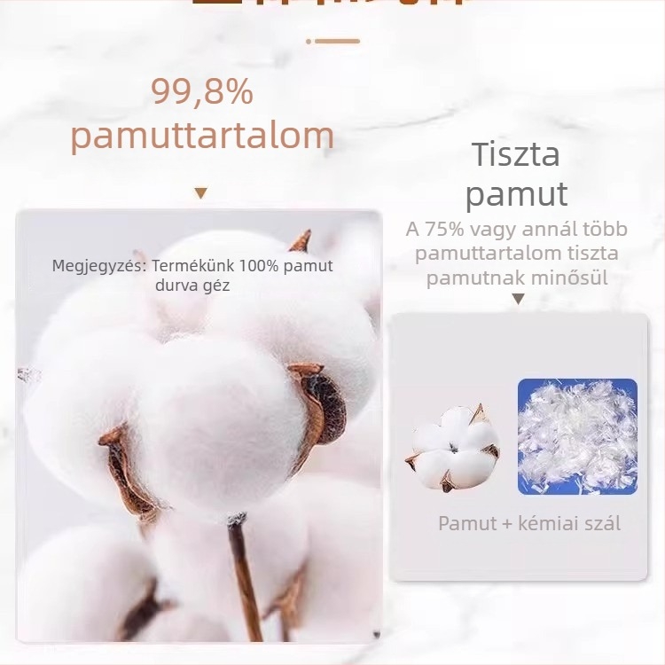 Konyhai gézfedő, élelmiszer-minőségű szűrőgéz, 100% pamut, fehér géz, gőzölő kendő rizshez
