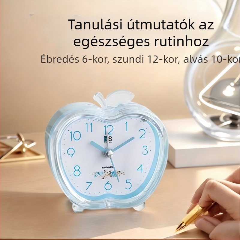 Kedves kristály ébresztőóra diákoknak — kreatív asztali óra hálószoba és kollégium számára