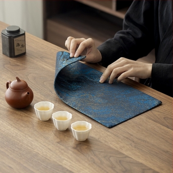 Tea ceremónia szőnyeg, Song-dinasztia esztétikája, új kínai stílusú Zen asztalterítő futó, vízálló