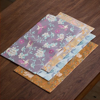 Wuxinji Brocade kettős oldalú, vízálló teázó szőnyeg szövetből, új kínai stílusú asztali futó, Zen inspirációjú