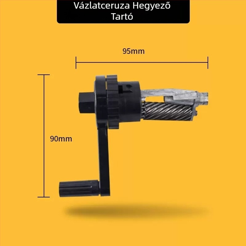 Kézi ceruzahegyező zöld bambuszból – többfunkciós hegyező grafit- és szénceruzákhoz, vázlatkészítéshez ideális