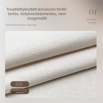 Új kínai stílusú asztalterítő konferencia- és teázasztalhoz, vízálló, hőálló, mosás nélkül használható, Zen ihletésű textil