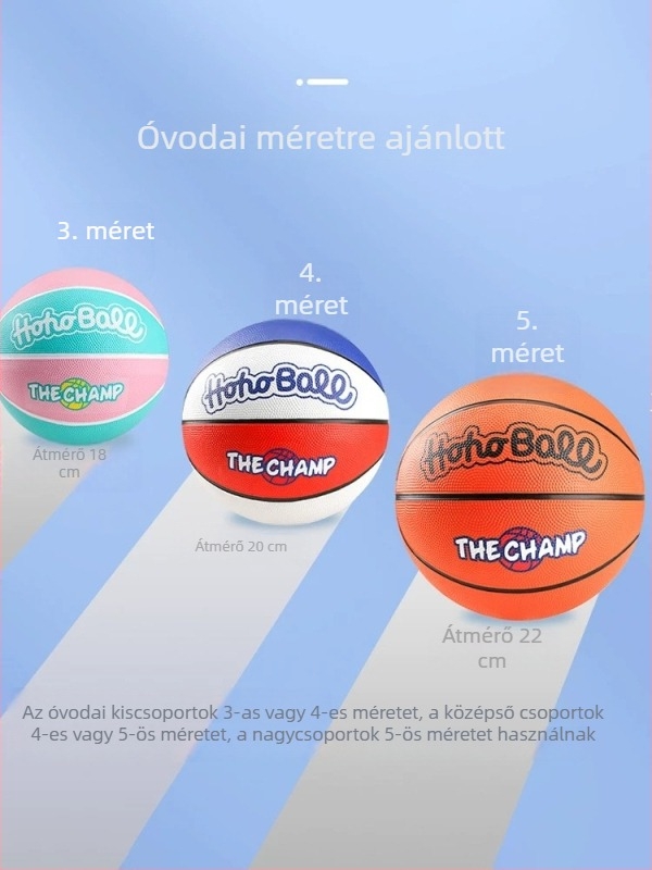 Gyerekeknek méret 5 – gumírozott beltéri edzőlabda, színes