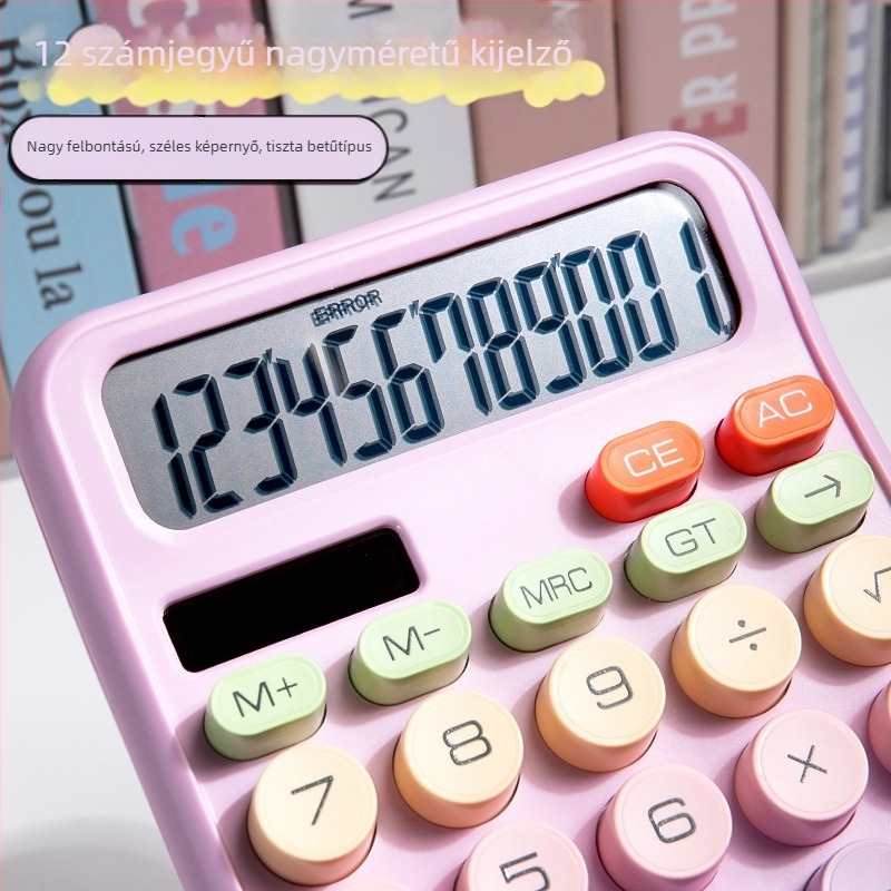 Két tápegységű számológép pénzügyi és könyvelő irodák számára - dopamin-alapú napelemes többfunkciós számítógép nagy kijelzővel