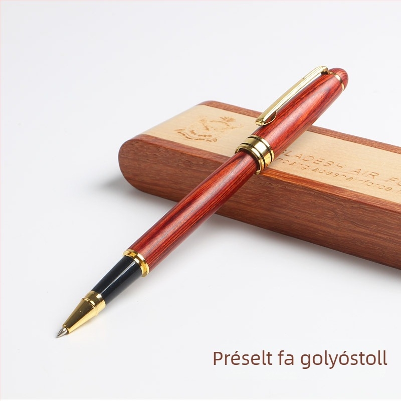 Rosewood ajándék tollkészlet aláíró tollal vállalati és irodai használatra – emlékfa toll
