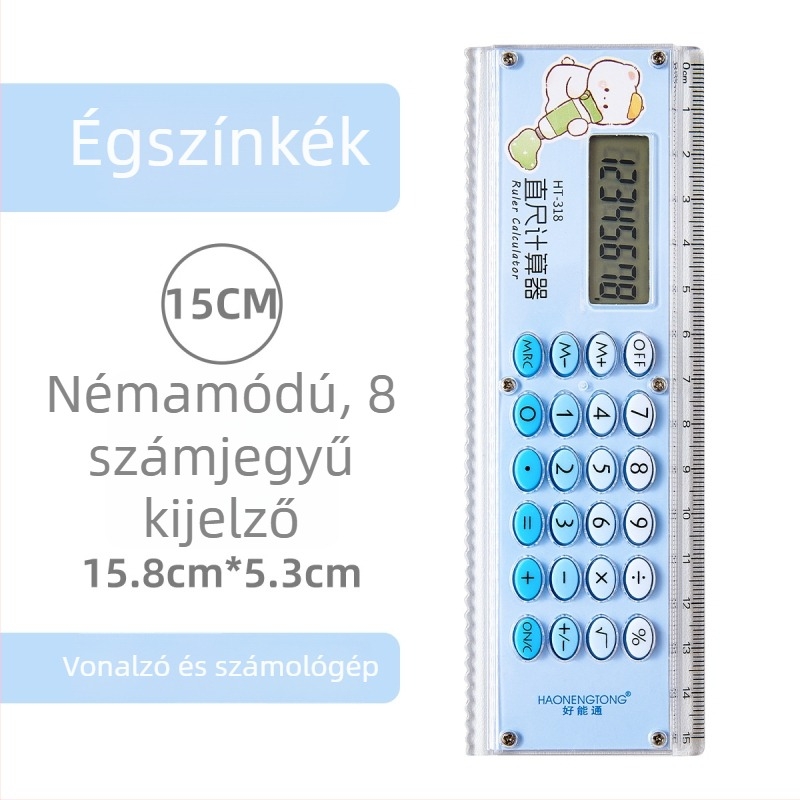 Mini elektronikus hullámvonalzó számológép cartoon tervezéssel diákoknak