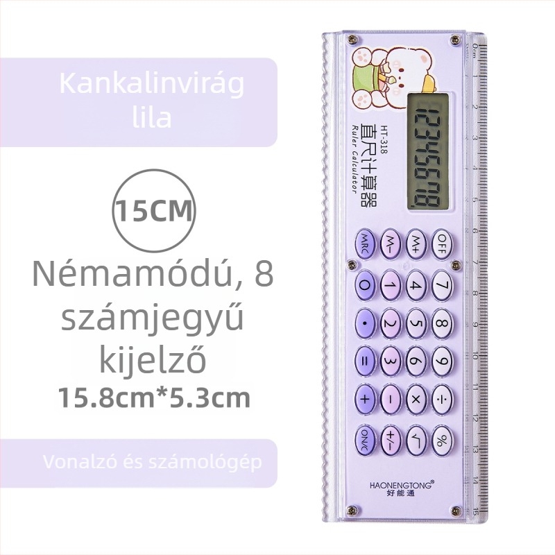 Mini elektronikus hullámvonalzó számológép cartoon tervezéssel diákoknak