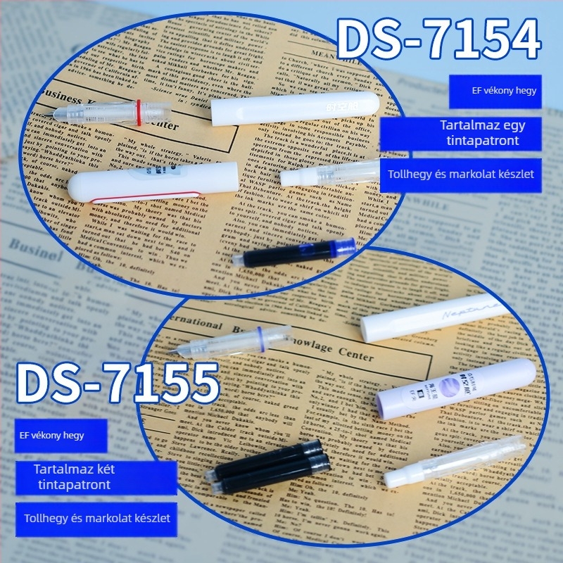 Dot Stone Űr-idő kapszulás toll 7155 harmadik osztályosok írásgyakorlathoz, cserélhető tinta kazetta, sötét hegy 7154